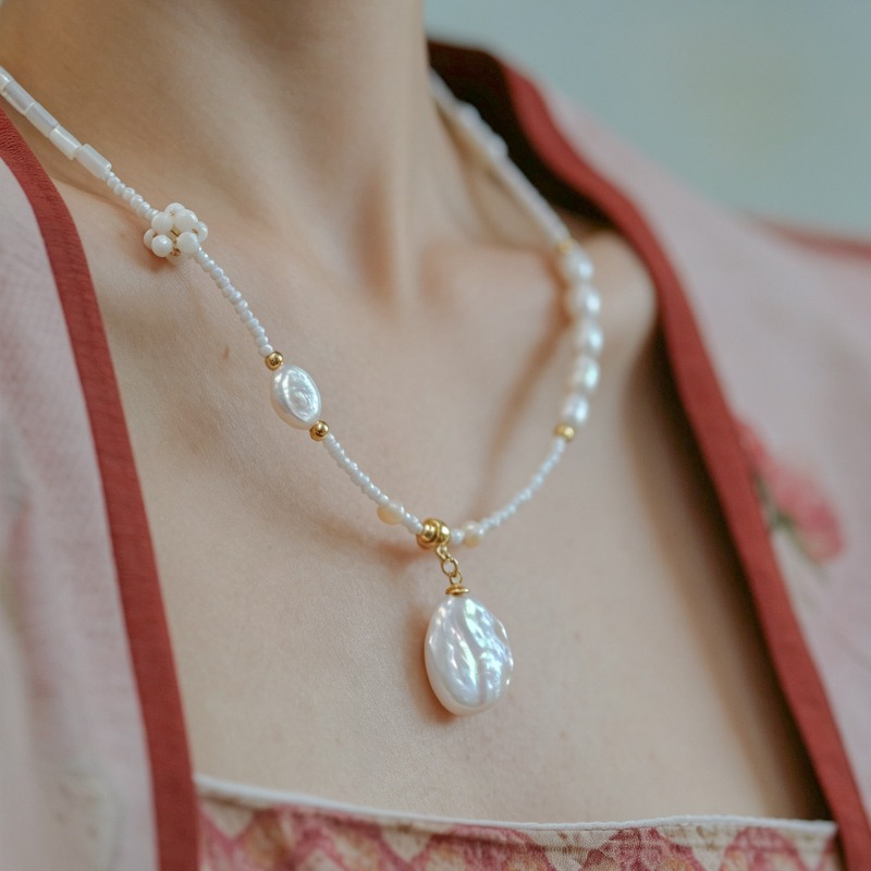 Pearl Necklace - Original New Chinese Baroque Freshwater Pearl
