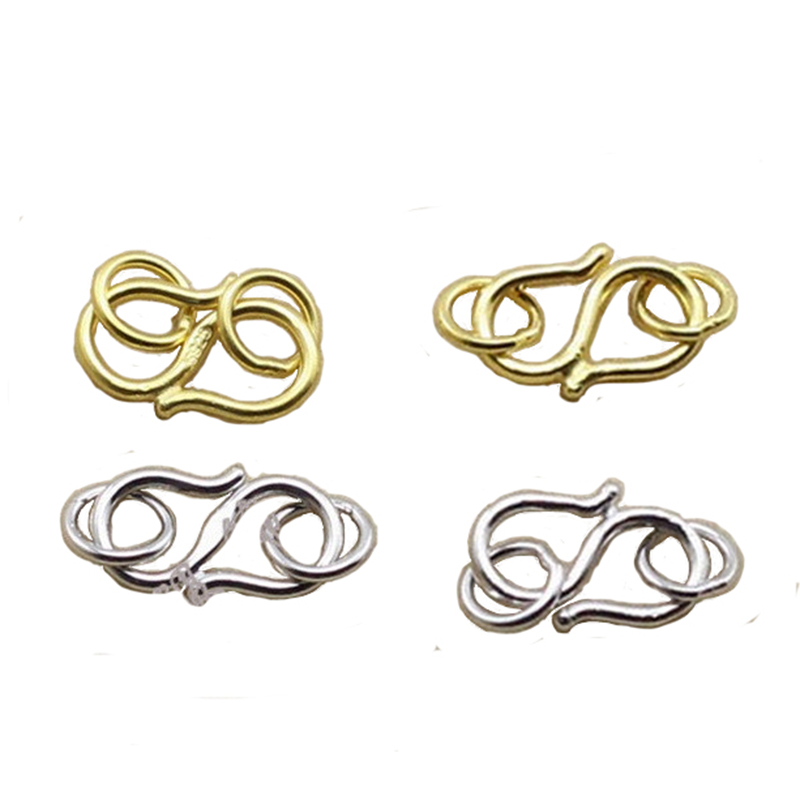 Sterling Silver Ring - 10pcs Clasps In Silver Real 925