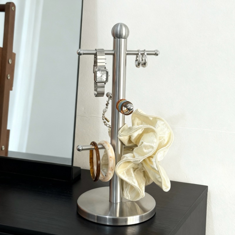 Jewelry And Watches Stores - Stainless Steel Jewelry Stand Dressing Table