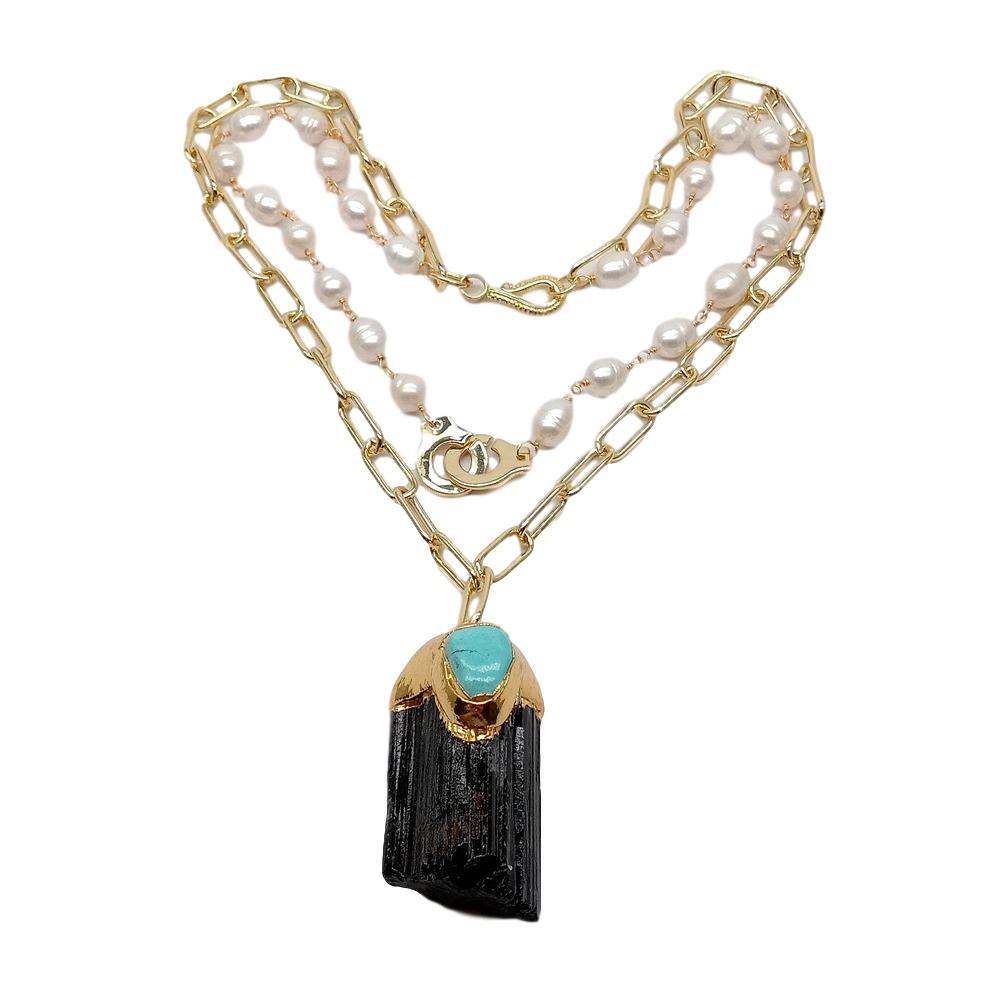 Pearl Necklace - YYGEM Freshwater White Rice Freshwater Pearl