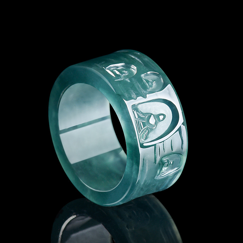 Jewelry & Watches Sp Z Oo Janów Lubelski - Natural Burmese Jadeite Buddha Ring Luxury