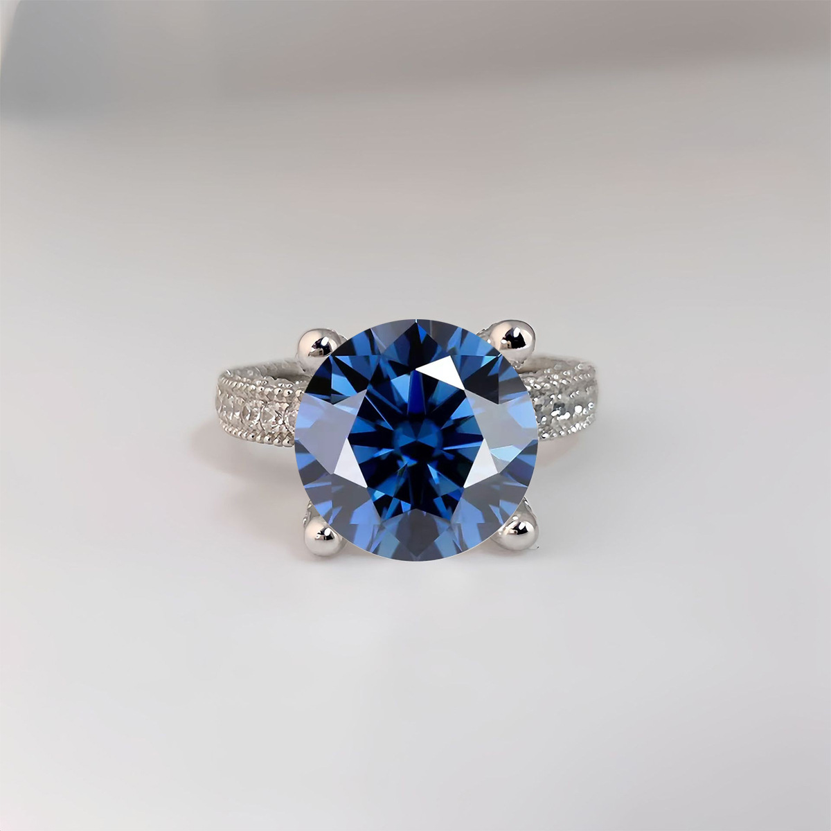 5 Carat Real Moissanite Diamon - đánh giá và giá Sterling Silver Ring