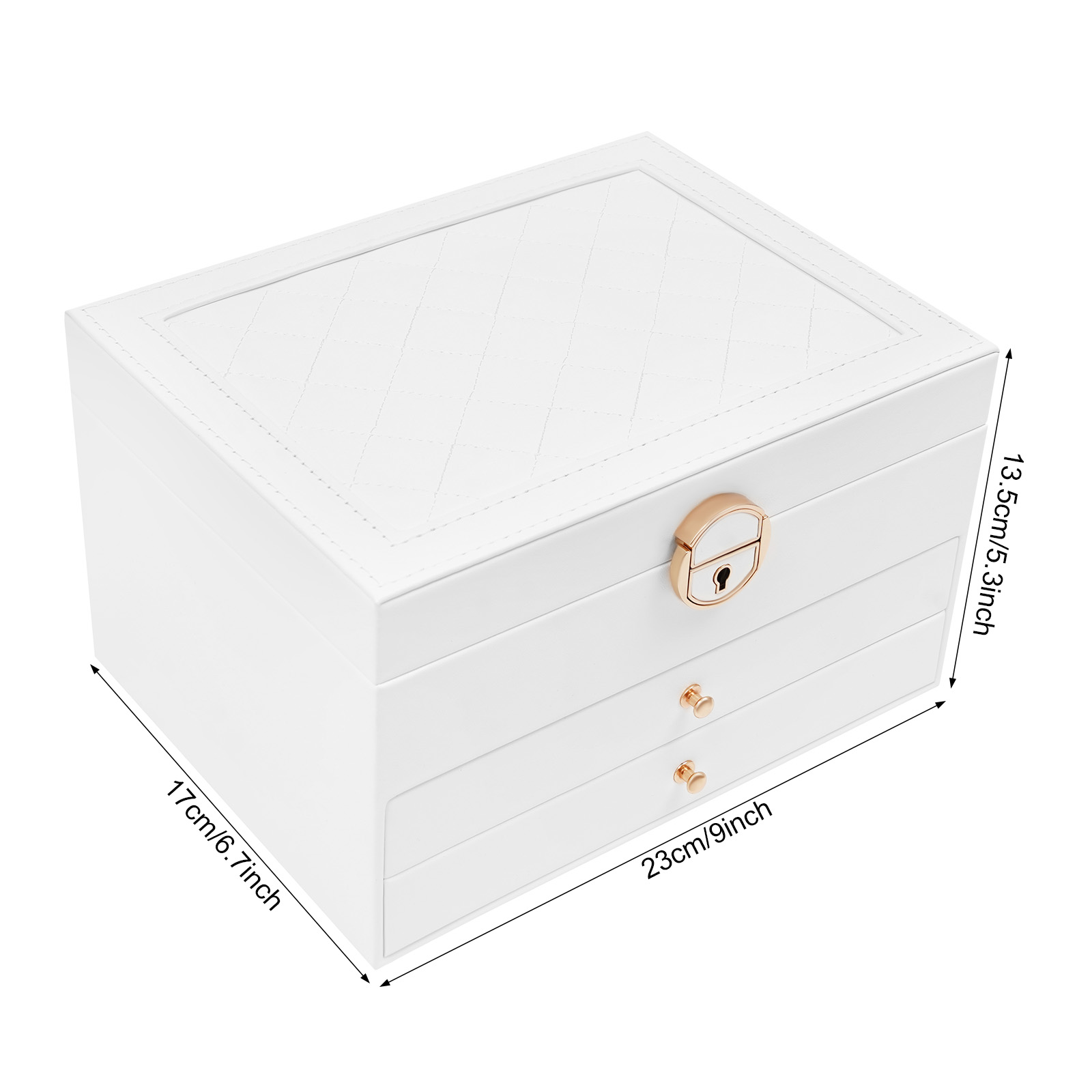 3 Tiers Jewelry Storage Box, S - đánh giá và giá Jewelry And Watches Stores