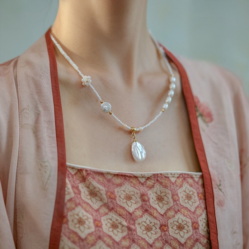 Original New Chinese Baroque F - đánh giá và giá Pearl Necklace