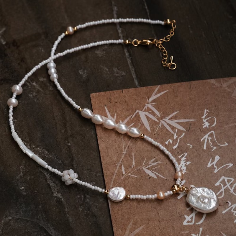 Original New Chinese Baroque F - đánh giá và giá Pearl Necklace