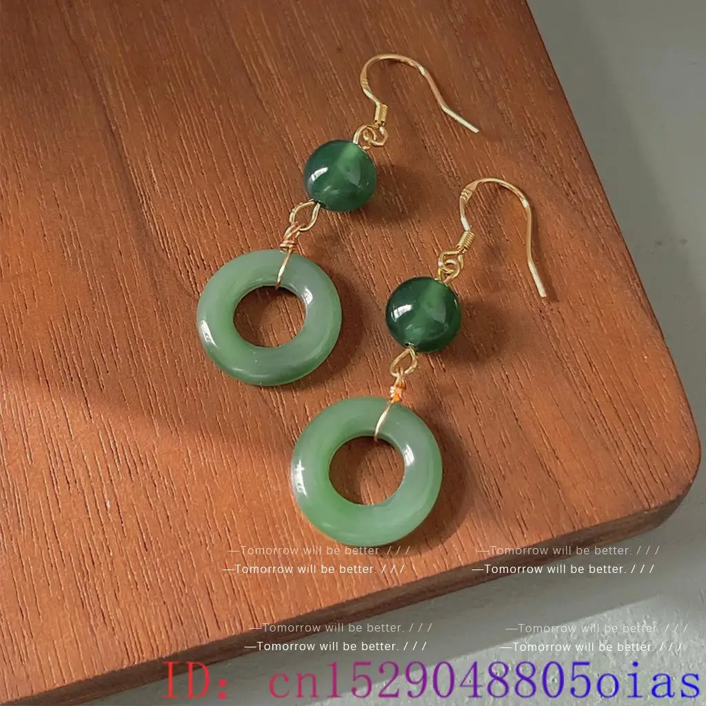 Green Real Jade Ring Earrings  - đánh giá và giá Sterling Silver Ring