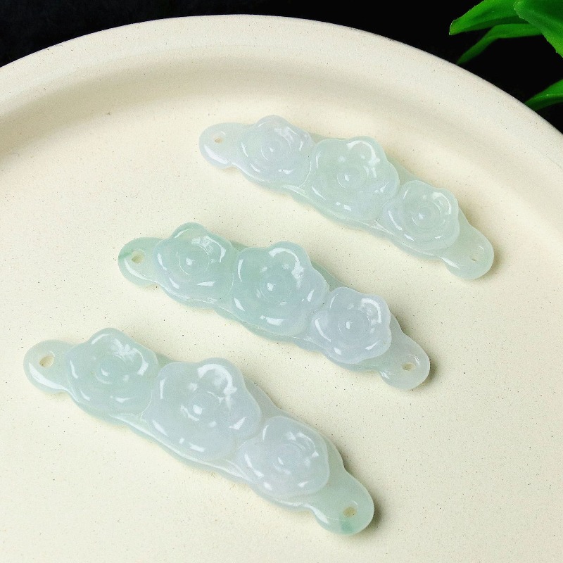 1pc Natural Jadeite Emerald Fl - đánh giá và giá Jewelry & Watches Sp Z Oo Ul Frezerów 3