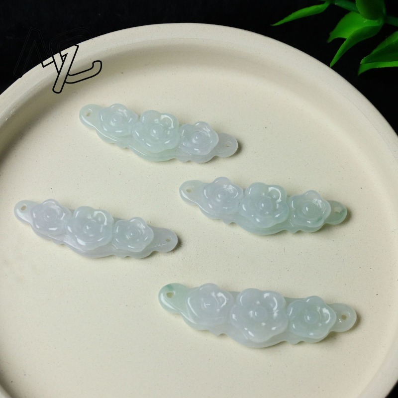 1pc Natural Jadeite Emerald Fl - đánh giá và giá Jewelry & Watches Sp Z Oo Ul Frezerów 3
