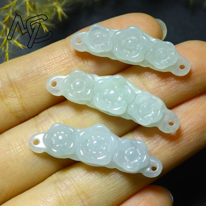 1pc Natural Jadeite Emerald Fl - đánh giá và giá Jewelry & Watches Sp Z Oo Ul Frezerów 3