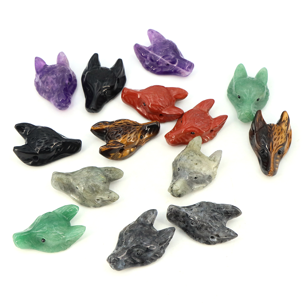40mm Wolf Head Stone Pendant N - đánh giá và giá Wolf Jewelry & Watches Tampa Reviews