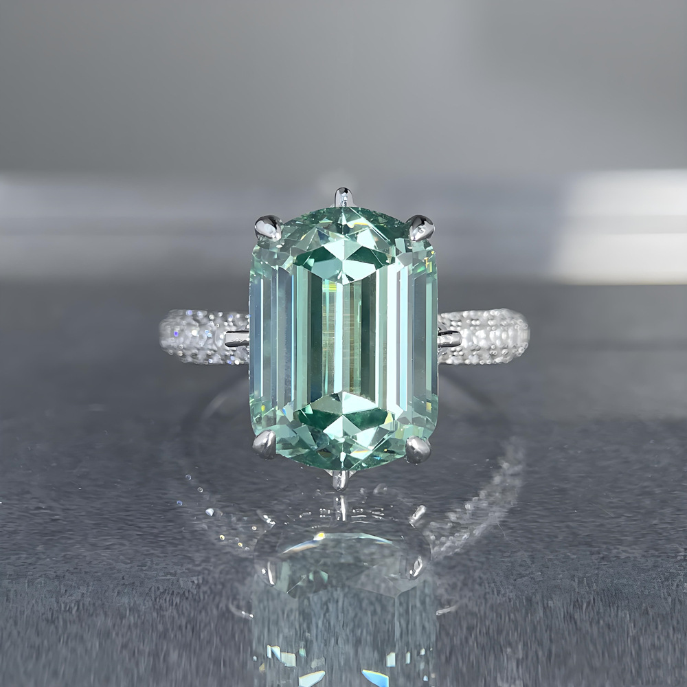 Emerald Paraiba Green s925 Ste - đánh giá và giá Sterling Silver Ring