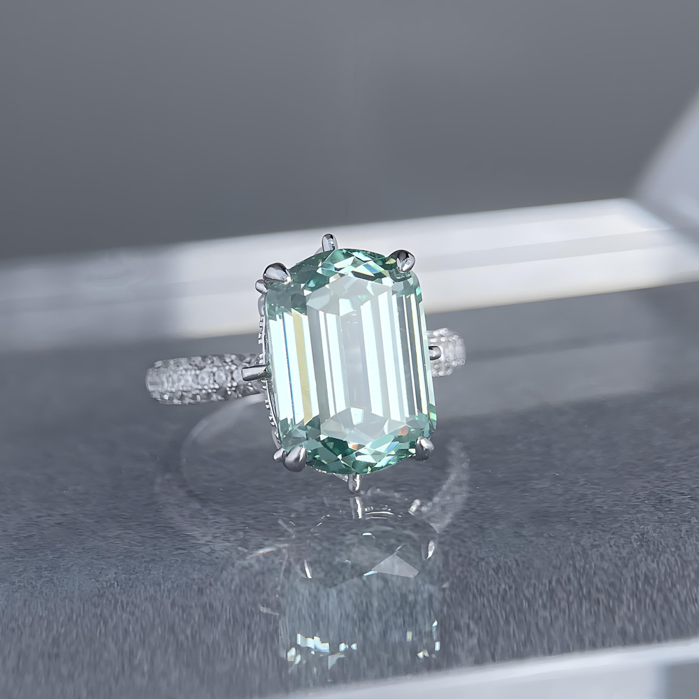 Emerald Paraiba Green s925 Ste - đánh giá và giá Sterling Silver Ring