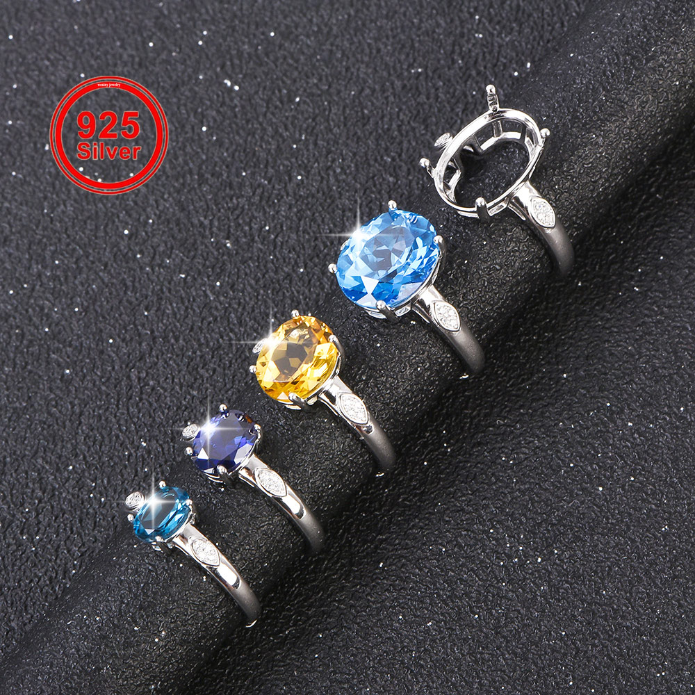 5x7-12x16mm Ring Blank 925 Ste - đánh giá và giá Sterling Silver Ring