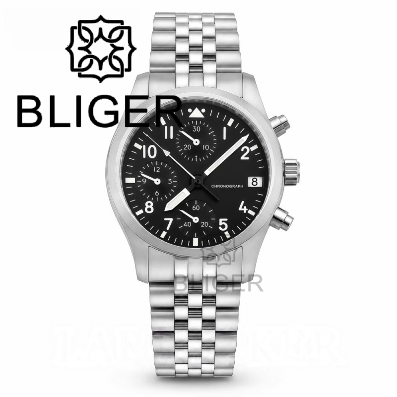 BLIGER Full Black Brushed 38mm - đánh giá và giá Jewelry Watch