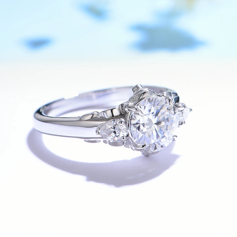 7.5MM Round D VVS1 Lion Solita - đánh giá và giá Sterling Silver Ring