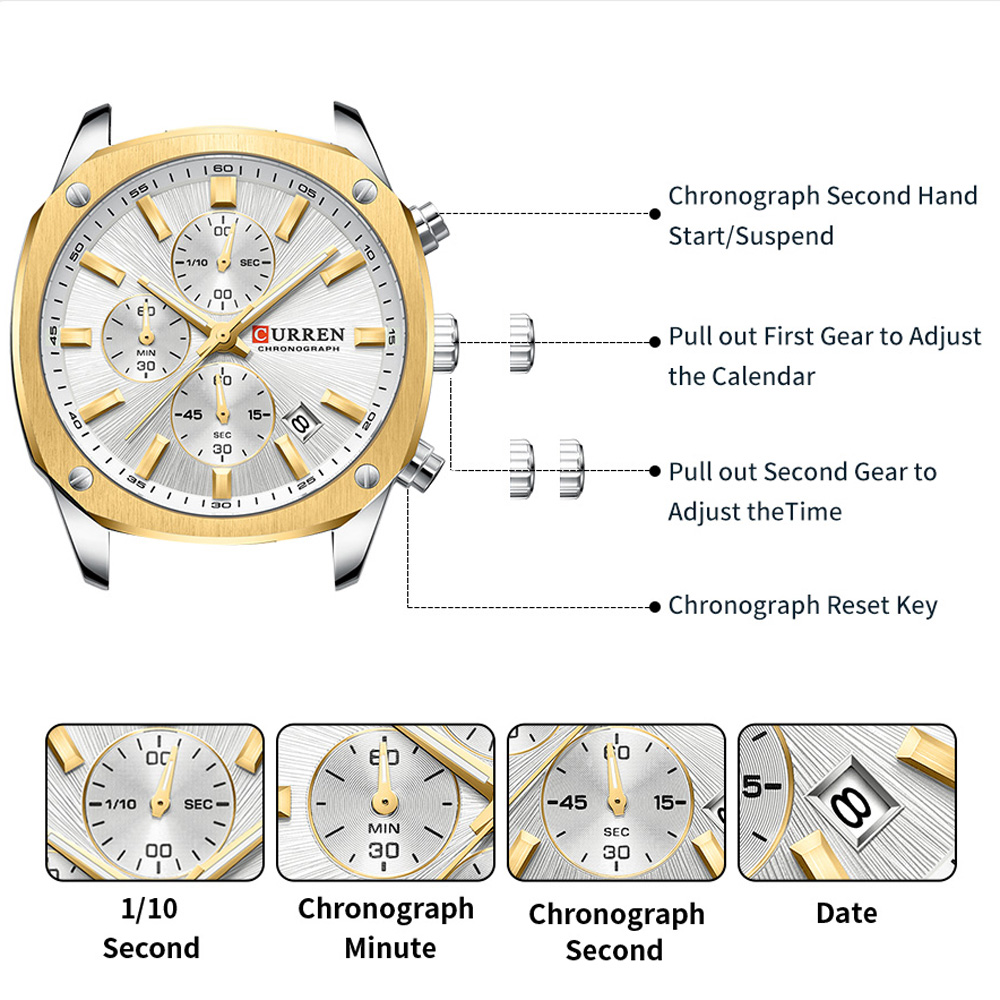 CURREN Modern Men's 42mm Sport - đánh giá và giá Jewelry Watch