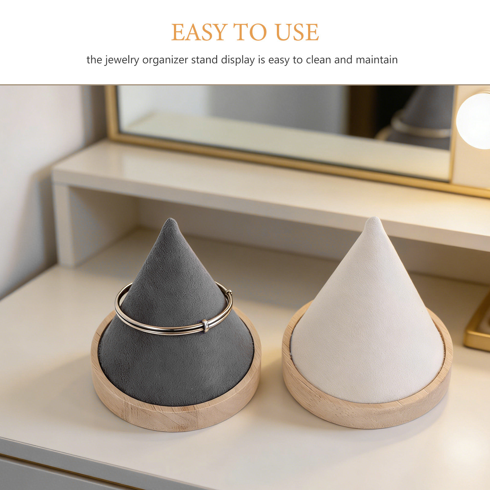 2Pcs Cone Shape Jewelry Displa - đánh giá và giá Jewelry And Watches Stores