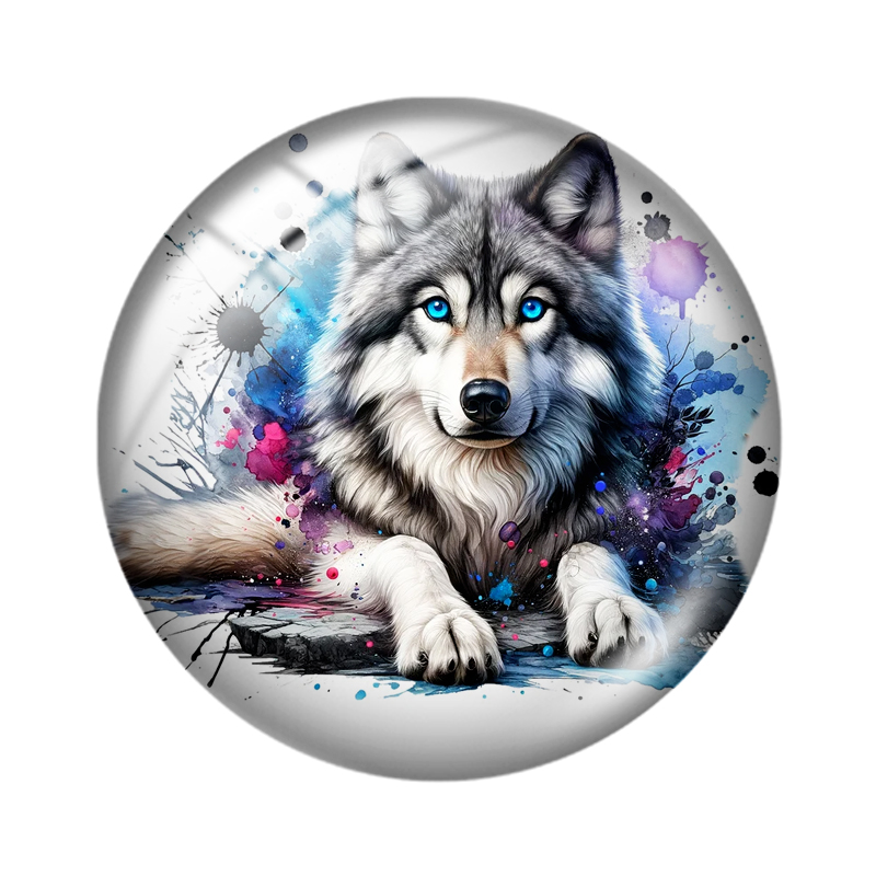 Watercolor Wolf 10pcs 12mm/16m - đánh giá và giá Wolf Jewelry & Watches Tampa Reviews
