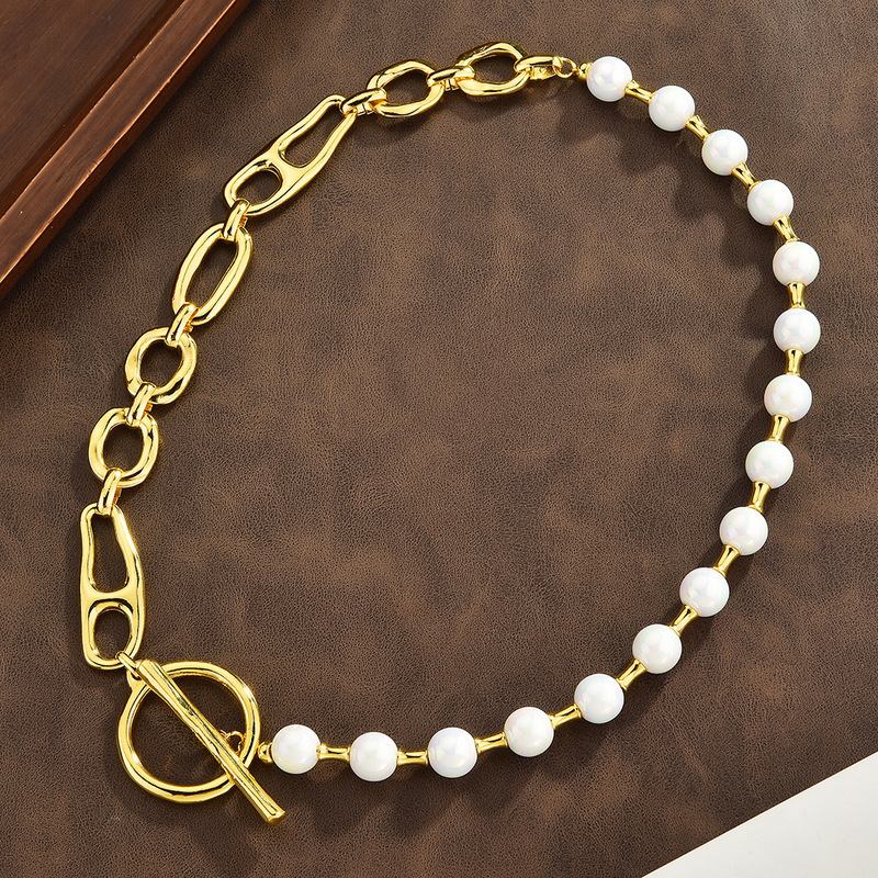 Pearl-Look Geometric Mixed-Mat - đánh giá và giá Pearl Necklace