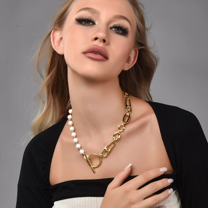 Pearl-Look Geometric Mixed-Mat - đánh giá và giá Pearl Necklace